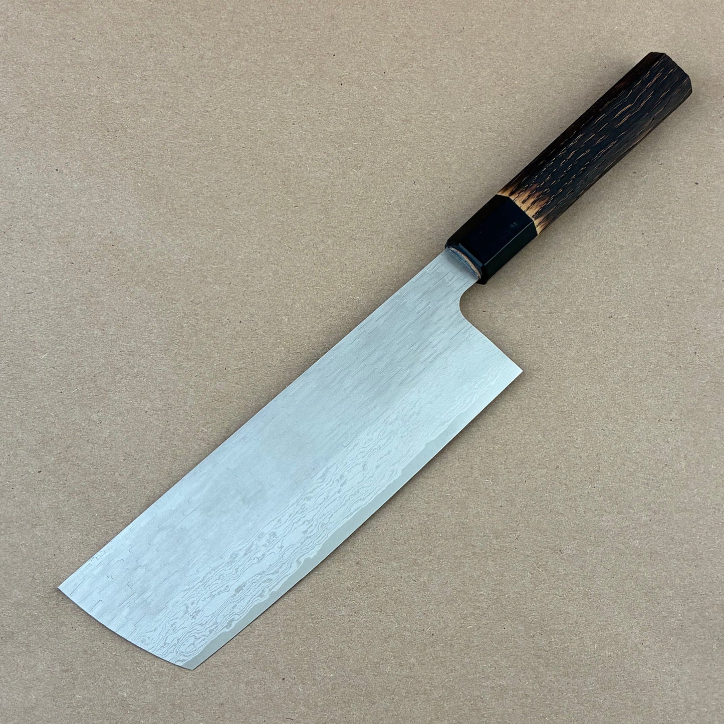 165mm Nigara XEOS Damascus Chestnut Wa Nakiri