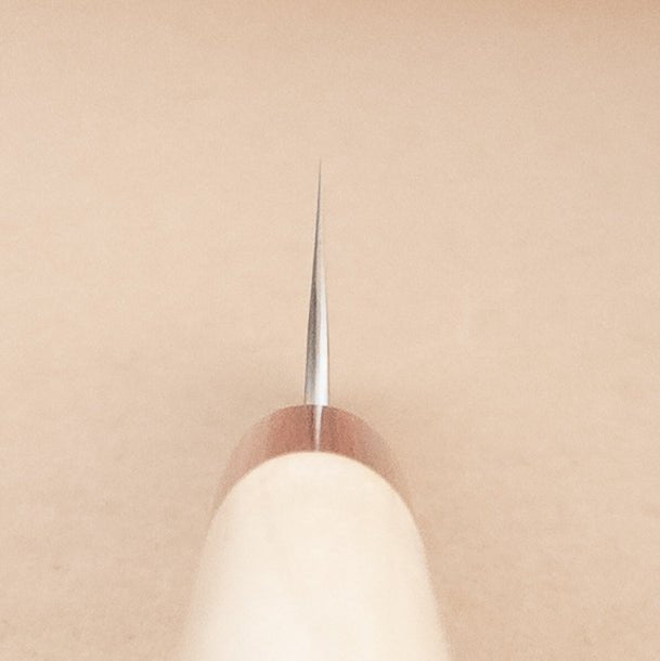 130mm Masakage Yuki Shirogami Wa Ko - Bunka choil - District Cutlery