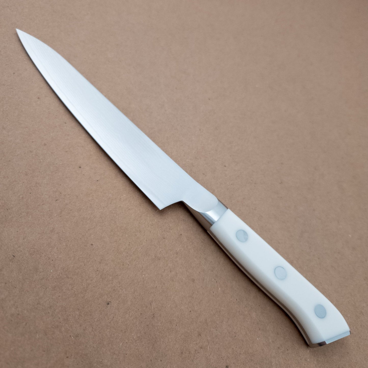 150mm MCUSTA ZANMAI Classic VG10 Damascus Petty Utility Yo Handle left side - District Cutlery