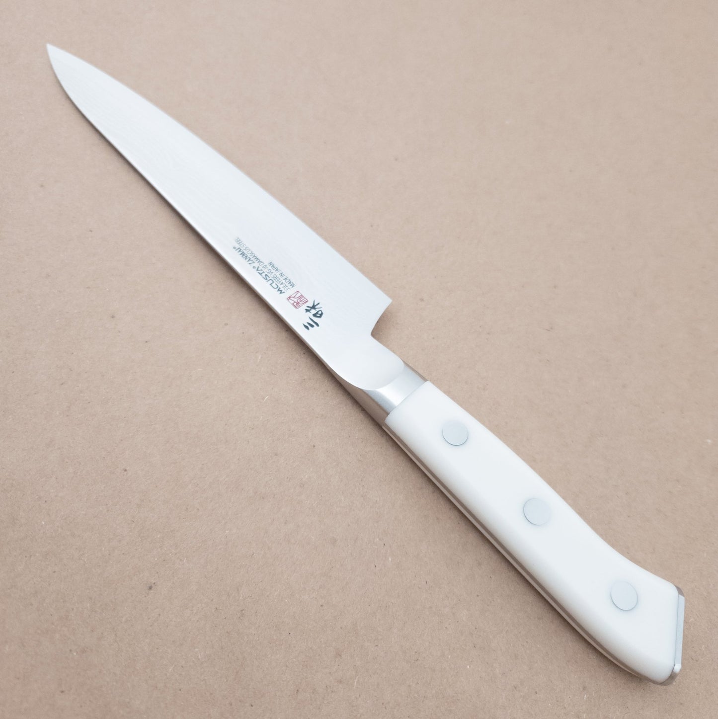 150mm MCUSTA ZANMAI Classic VG10 Damascus Petty Utility Yo Handle right side - District Cutlery