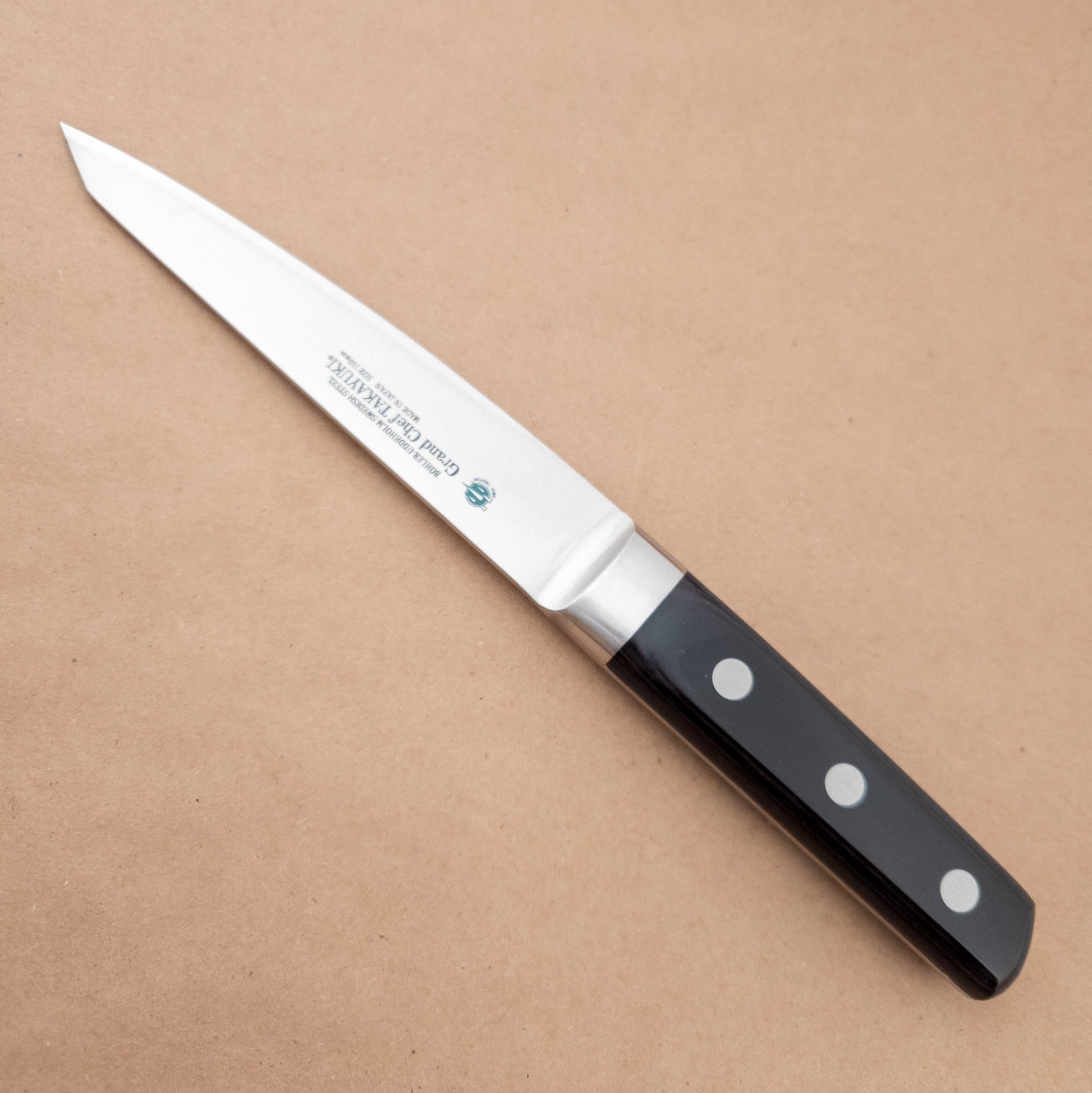 150mm Takayuki Grand Chef Hankotsu Yo Handle right side - District Cutlery