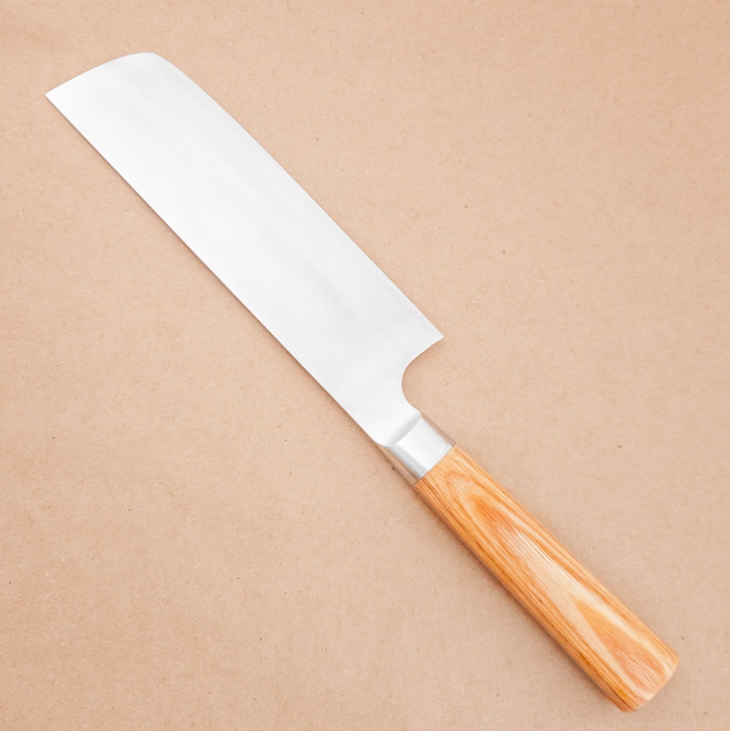 165mm Kamo Katsuyasu VG10 Damascus Wa Nakiri right side - District Cutlery