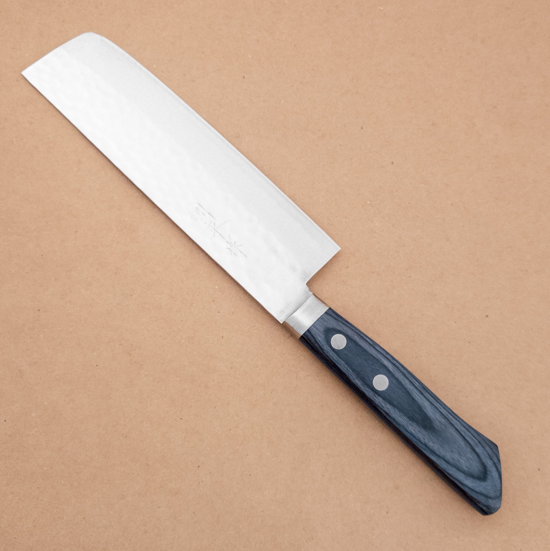 165mm Masutani VG10 Kokuryu Damascus Usuba Yo Handle right side- District Cutlery