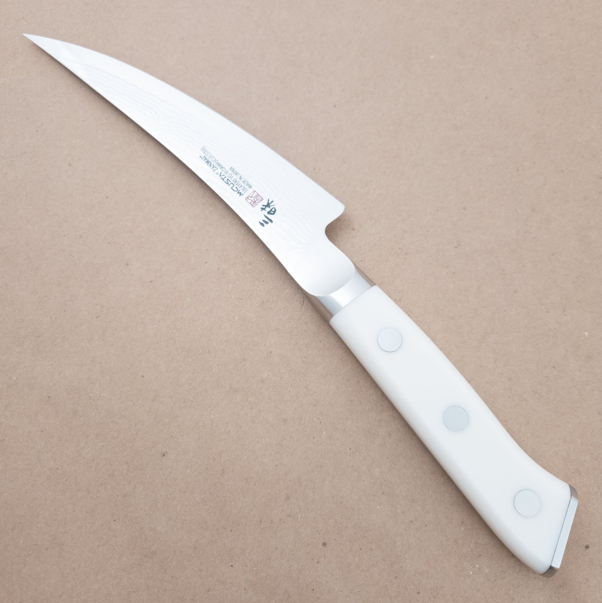 165mm MCUSTA ZANMAI Classic VG10 Damascus Boning Yo Handle - right side- District Cutlery