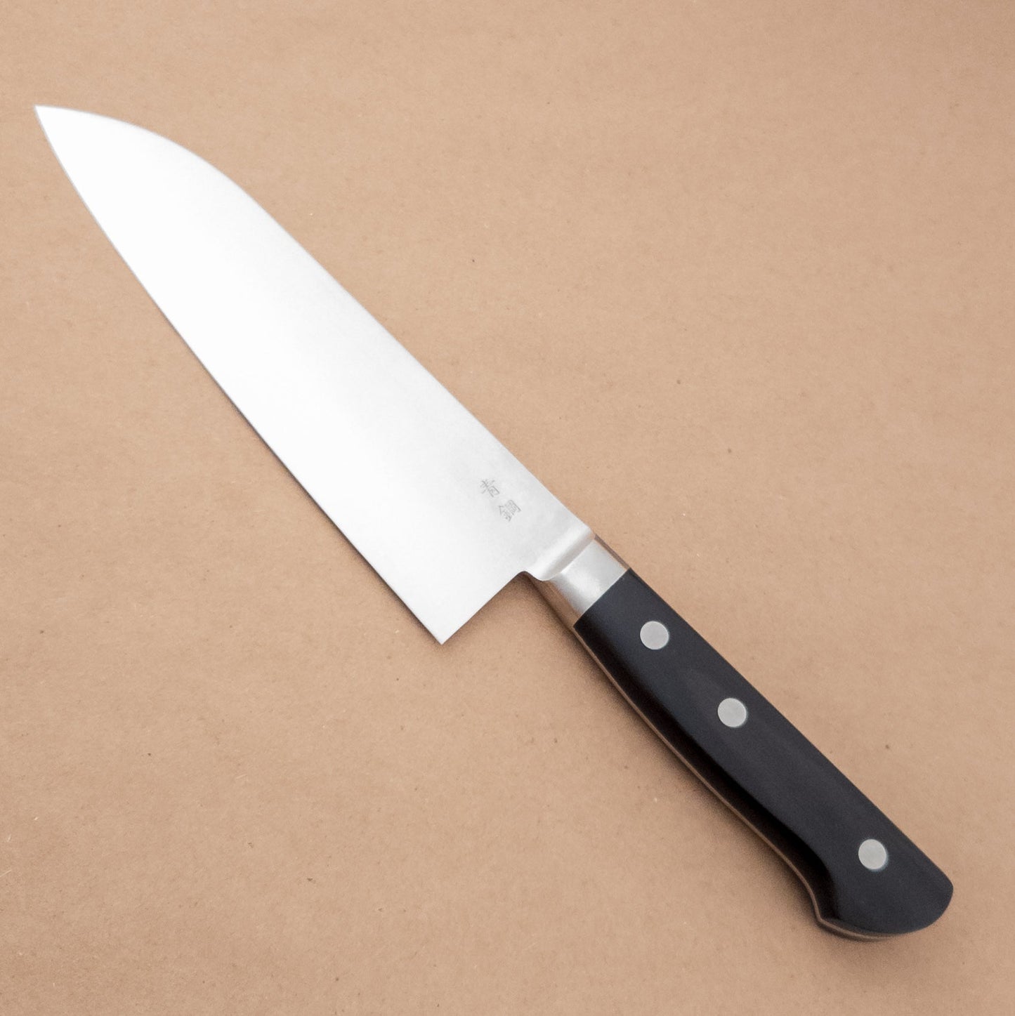 165mm Tsunehisa AO2 Santoku Yo Handle left side - District Cutlery