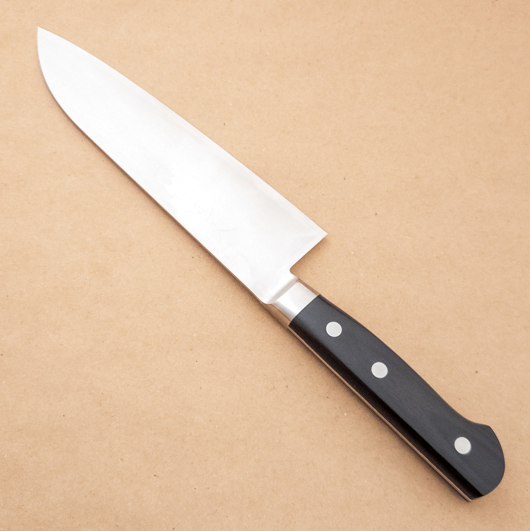 165mm Tsunehisa AO2 Santoku Yo Handle right side - District Cutlery
