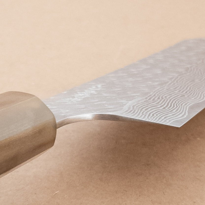 170mm Nigara STRIX Damascus Wa Bunka layers - District Cutlery