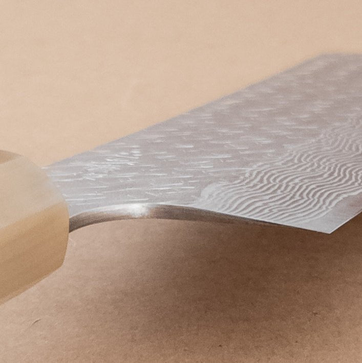 170mm Nigara STRIX Damascus Wa Nakiri layers - District Cutlery