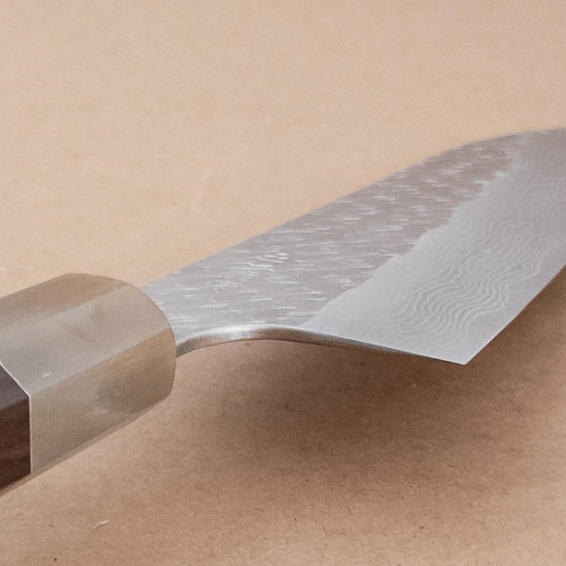 170mm Nigara STRIX Damascus Wa Santoku layers - District Cutlery