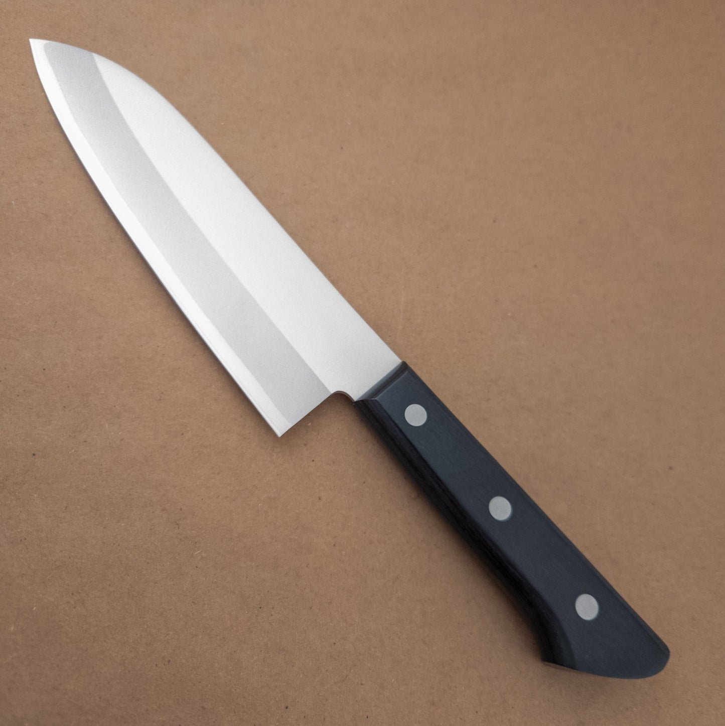 170mm Tojiro Basic VG10 Santoku Yo Handle left side - District Cutlery