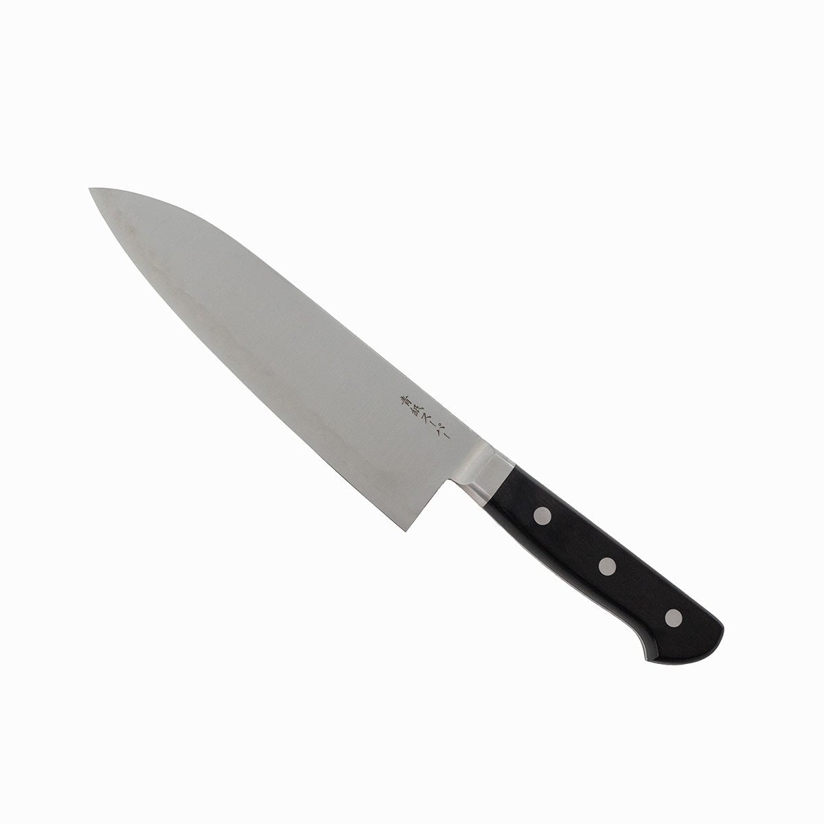 180mm Ittetsu AS Santoku Yo Handle left side - District Cutlery