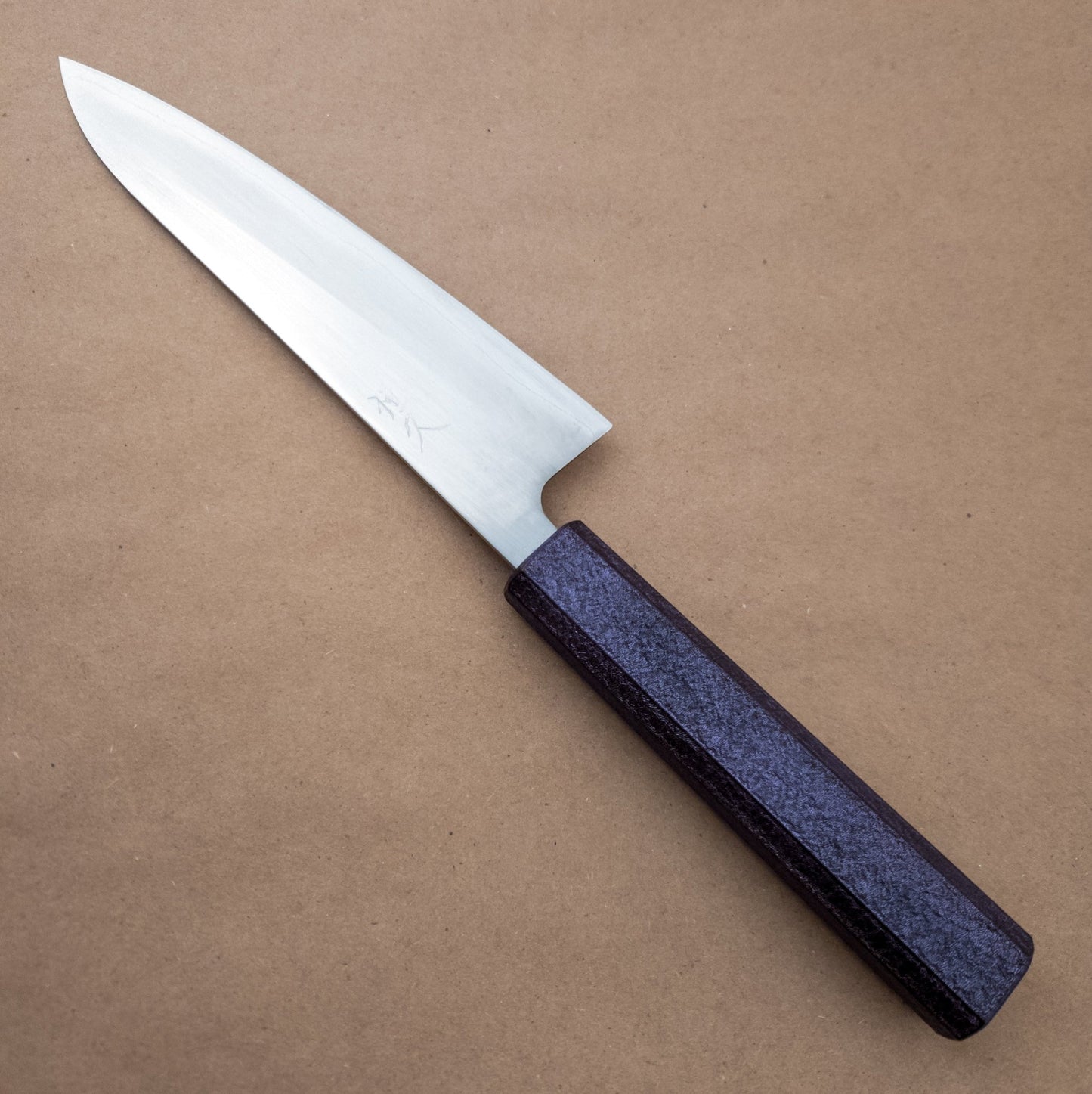 180mm Tsunehisa Shirogami Lacquered Wa Gyuto right side - District Cutlery