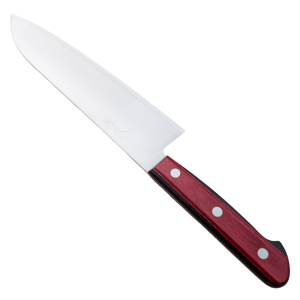 180mm Tsunehisa SLD Santoku Red Yo Handle - District Cutlery