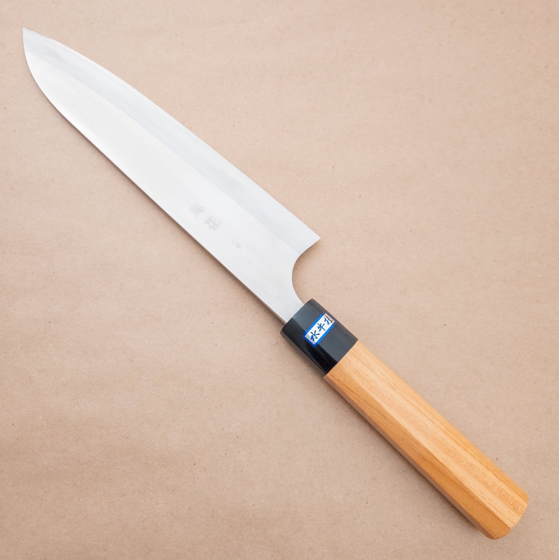 210mm Gihei Kazahana HAP40 Wa Gyuto right side - District Cutlery