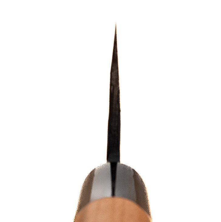 210mm Hinokuni Shirogami Wa Nakiri choil - District Cutlery