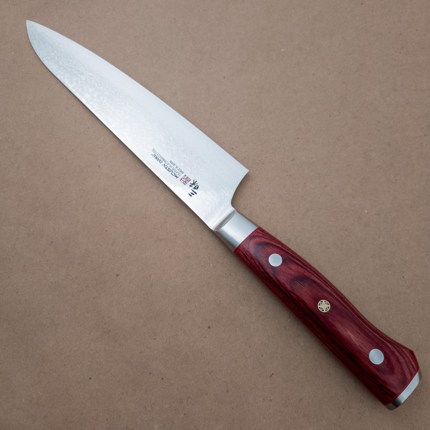 210mm MCUSTA ZANMAI Pro VG10 Damascus Gyuto Yo Handle right side - District Cutlery