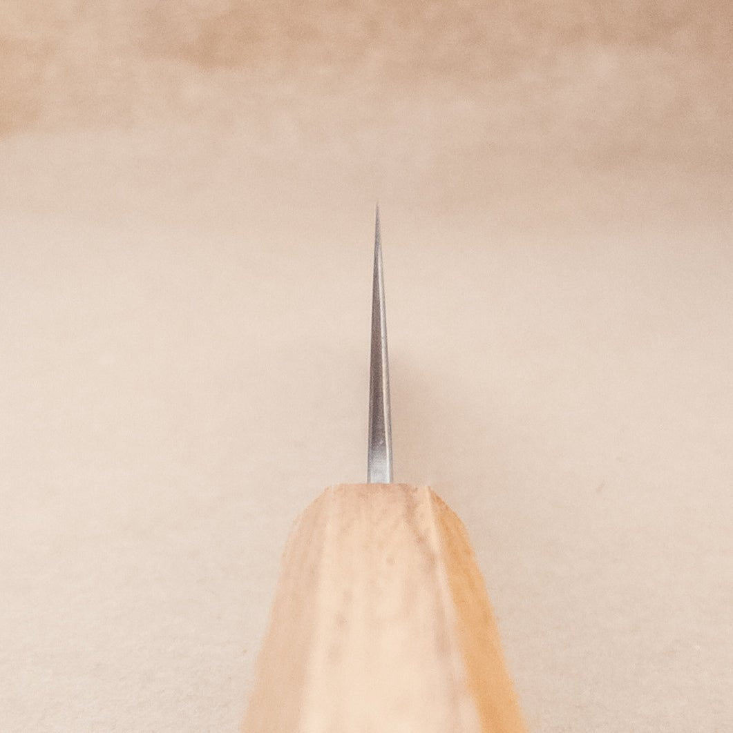 210mm Tsunehisa Ginsan Wa Gyuto choil - District Cutlery
