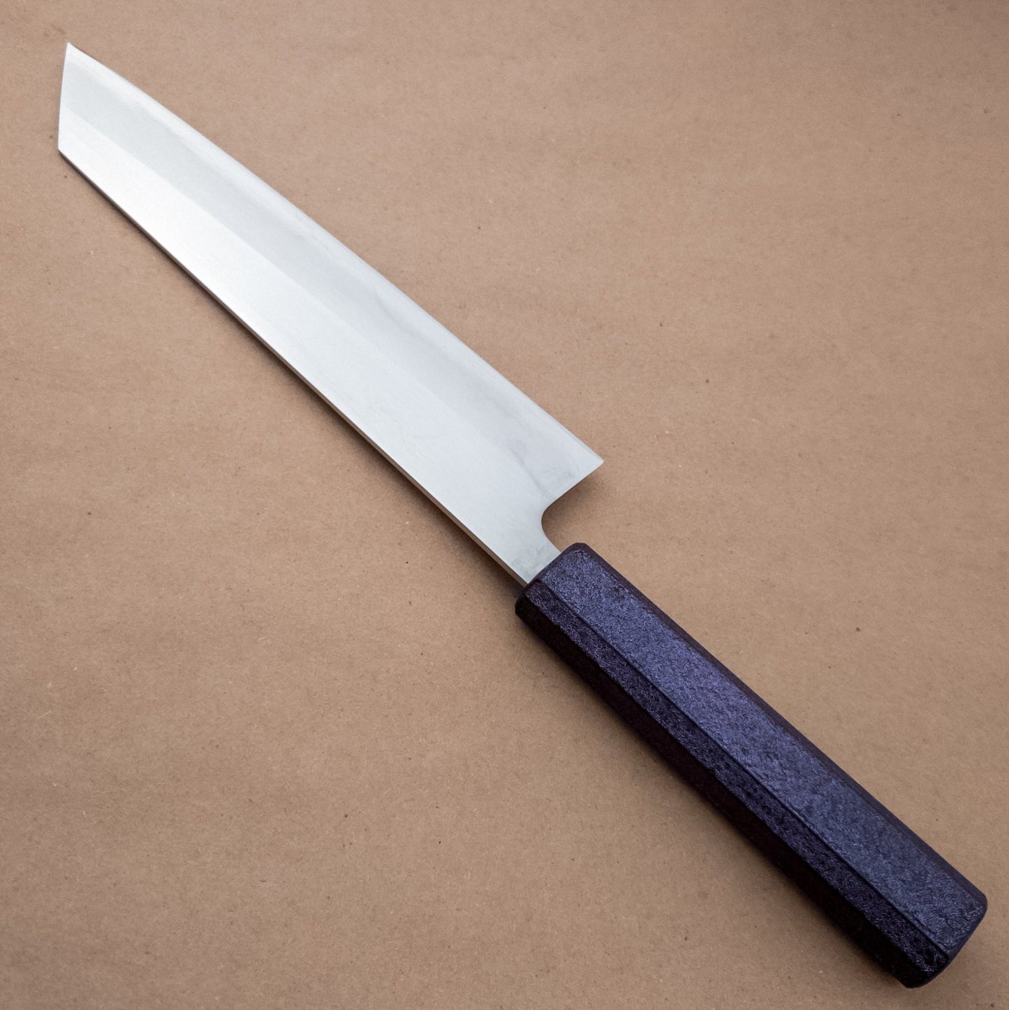 210mm Tsunehisa Shirogami Lacquered Wa Kiritsuke right side - District Cutlery