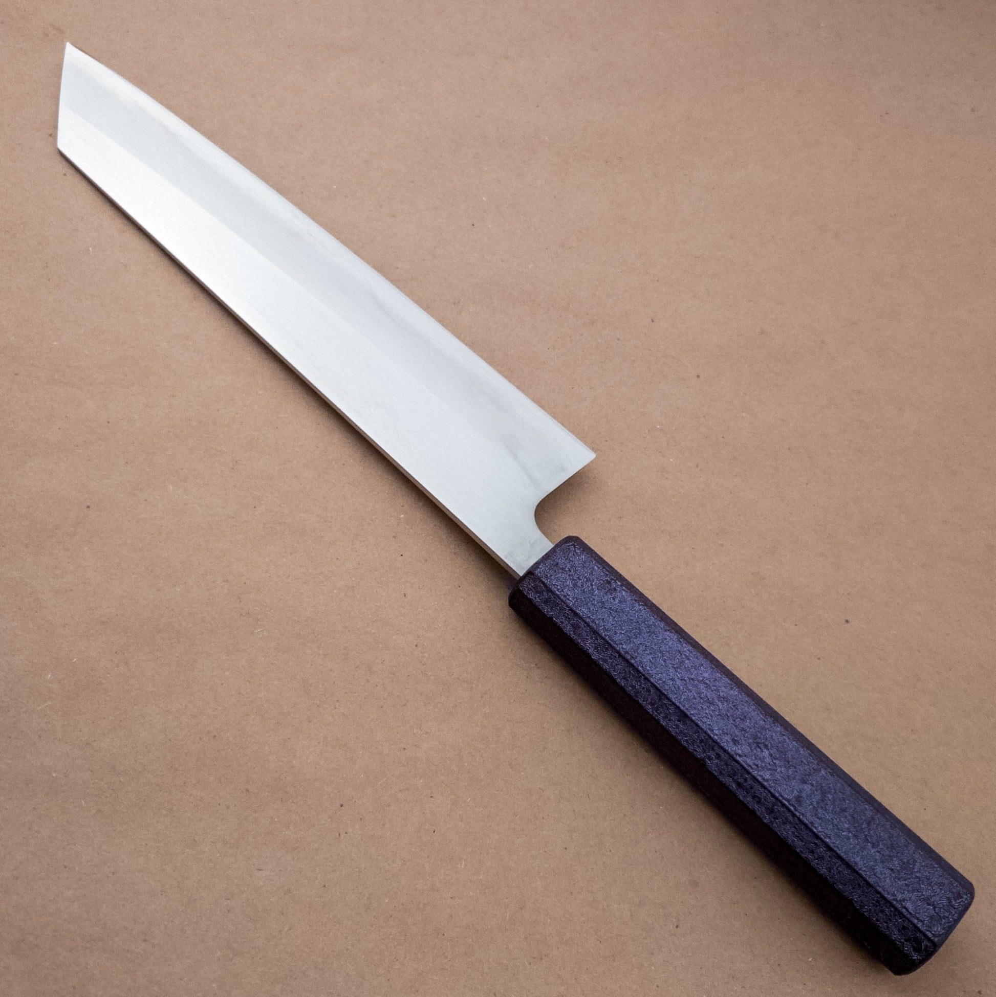 210mm Tsunehisa Shirogami Lacquered Wa Kiritsuke right side - District Cutlery