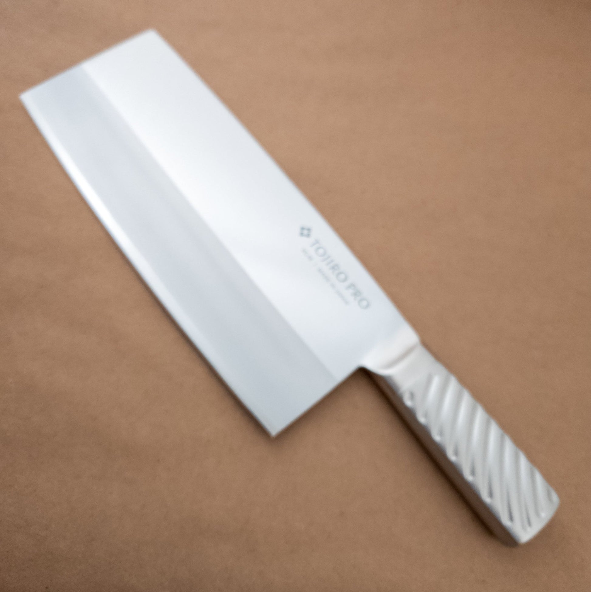 220mm Tojiro Pro Chinese Style Cleaver left side- District Cutlery