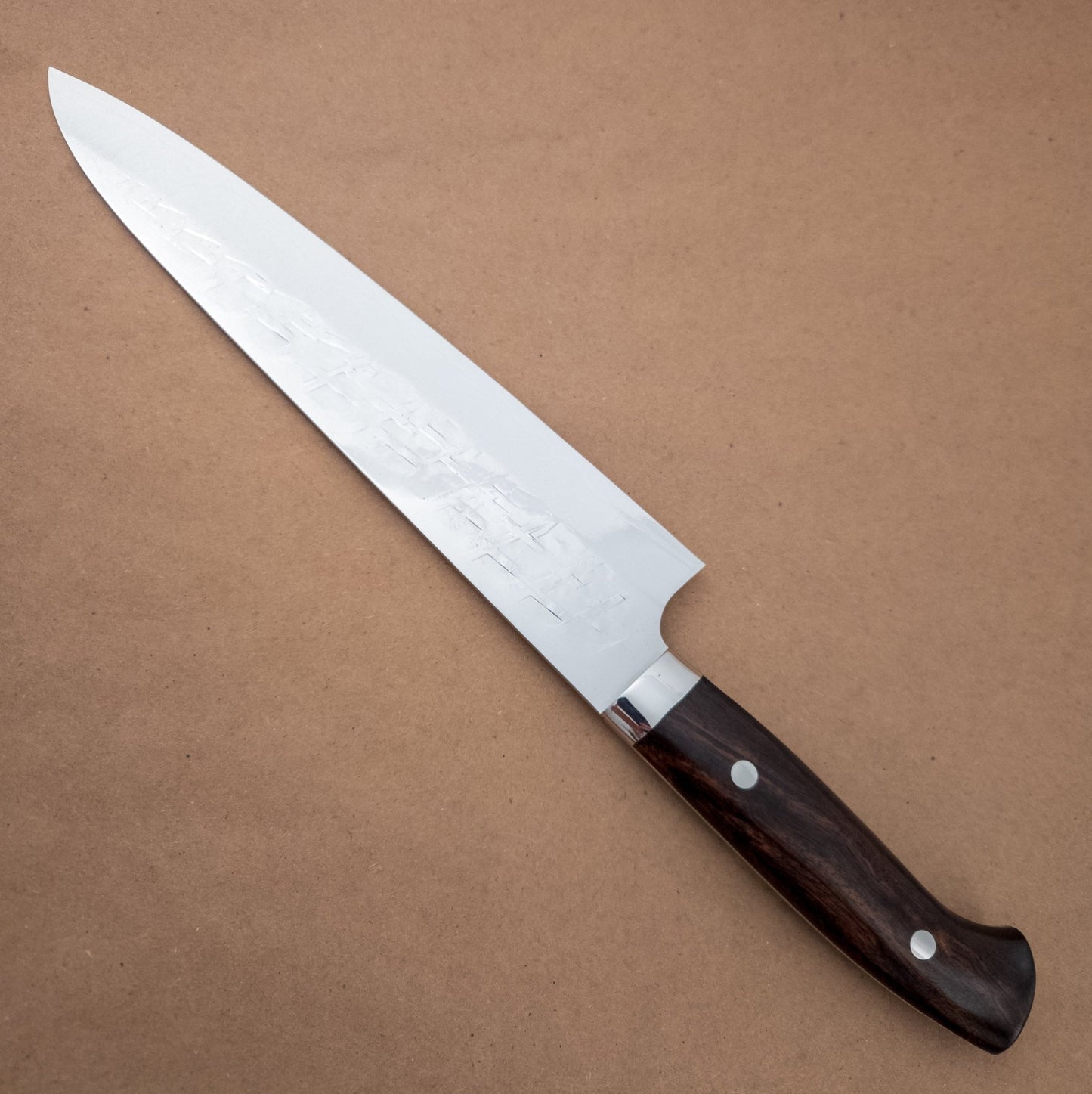 240mm Saji SRS13 Ironwood Gyuto Yo Handle right side - District Cutlery