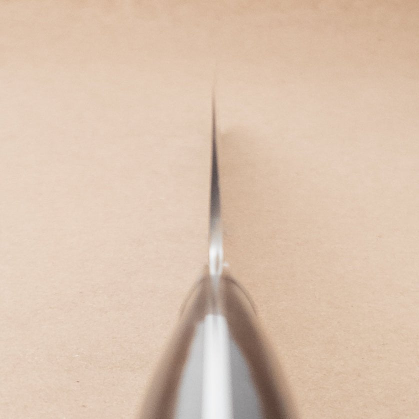 240mm Saji SRS13 Ironwood Gyuto Yo Handle choil - District Cutlery