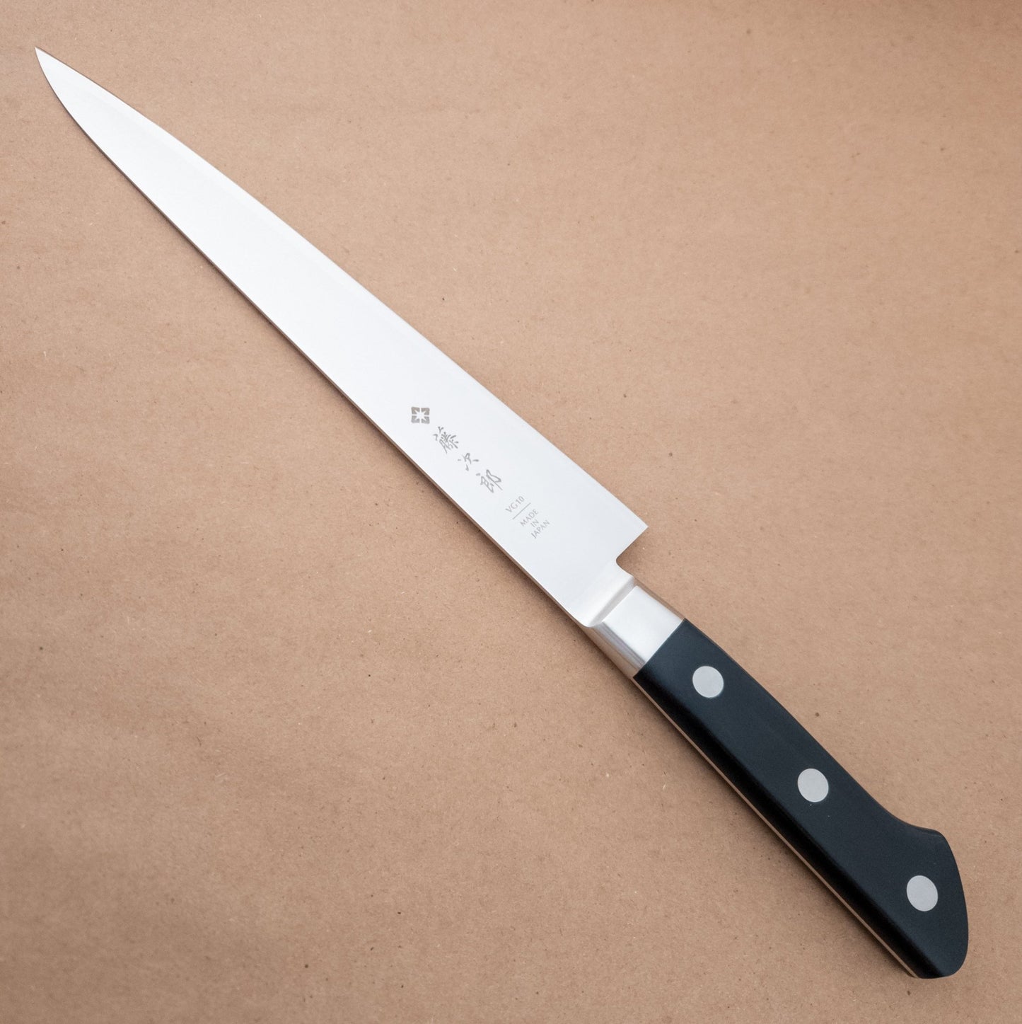 240mm Tojiro DP Sujihiki Yo Handle right side- District Cutlery