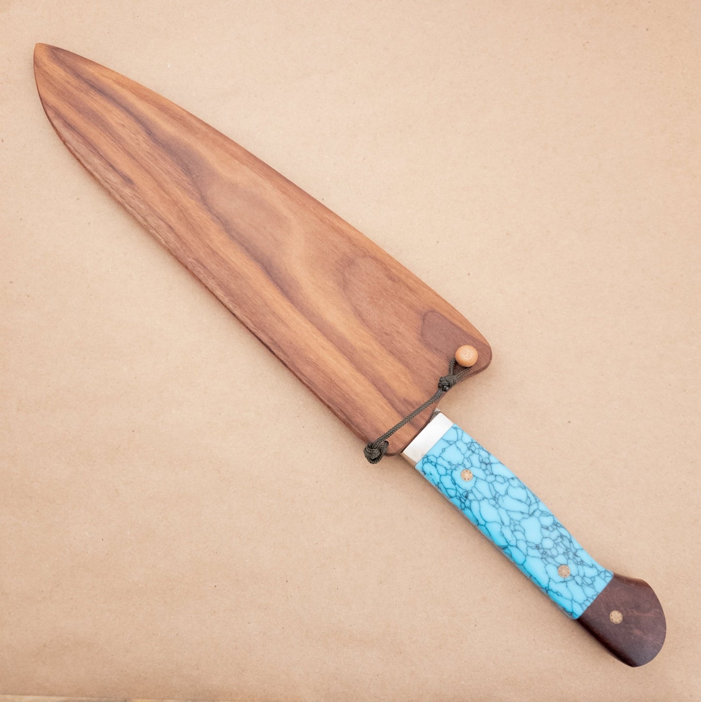 270mm Hiro Nickel Damascus SG2 Gyuto Yo Handle saya pin - District Cutlery