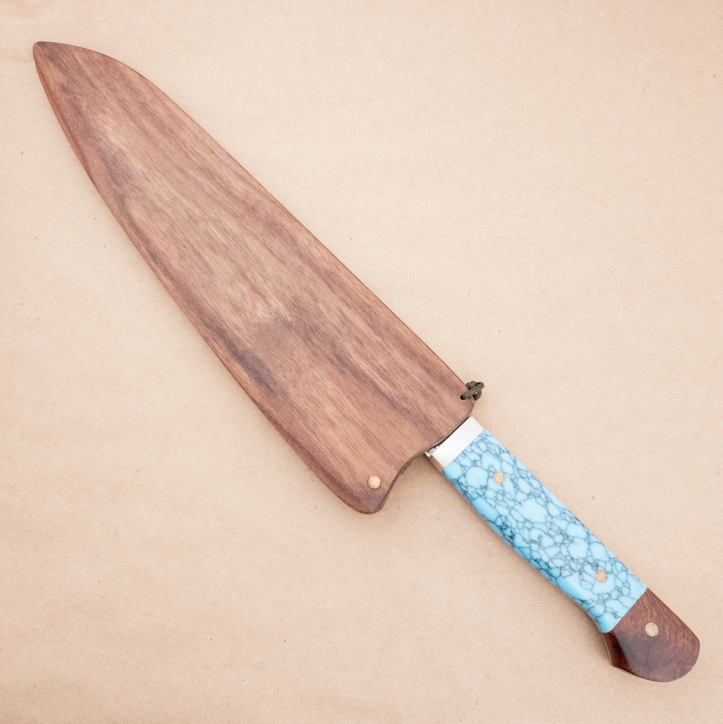 270mm Hiro Nickel Damascus SG2 Gyuto Yo Handle saya - District Cutlery