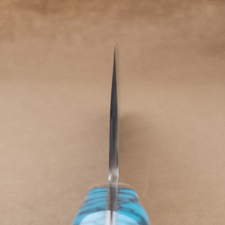 270mm Hiro Nickel Damascus SG2 Gyuto Yo Handle choil - District Cutlery