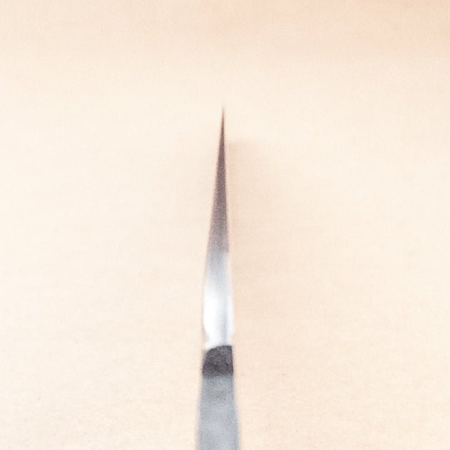270mm Yoshihiro Yauji AO2 Damascus Wa Yanagiba Blade choil - District Cutlery