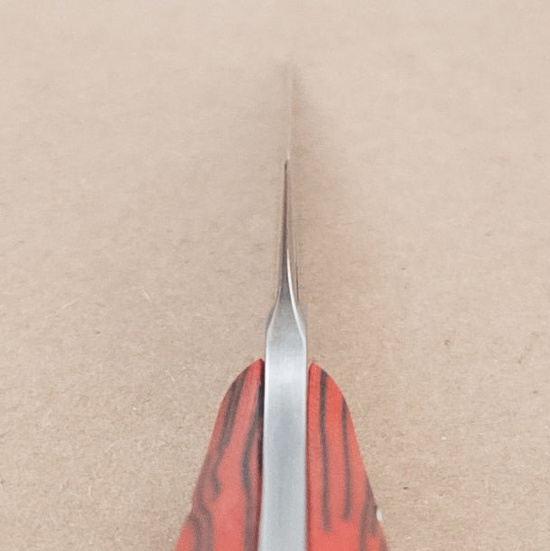 3" Town Cutler Culinary 2.0 Petty Paring - Red and Black Burl G - 10 Handle choil - District Cutlery