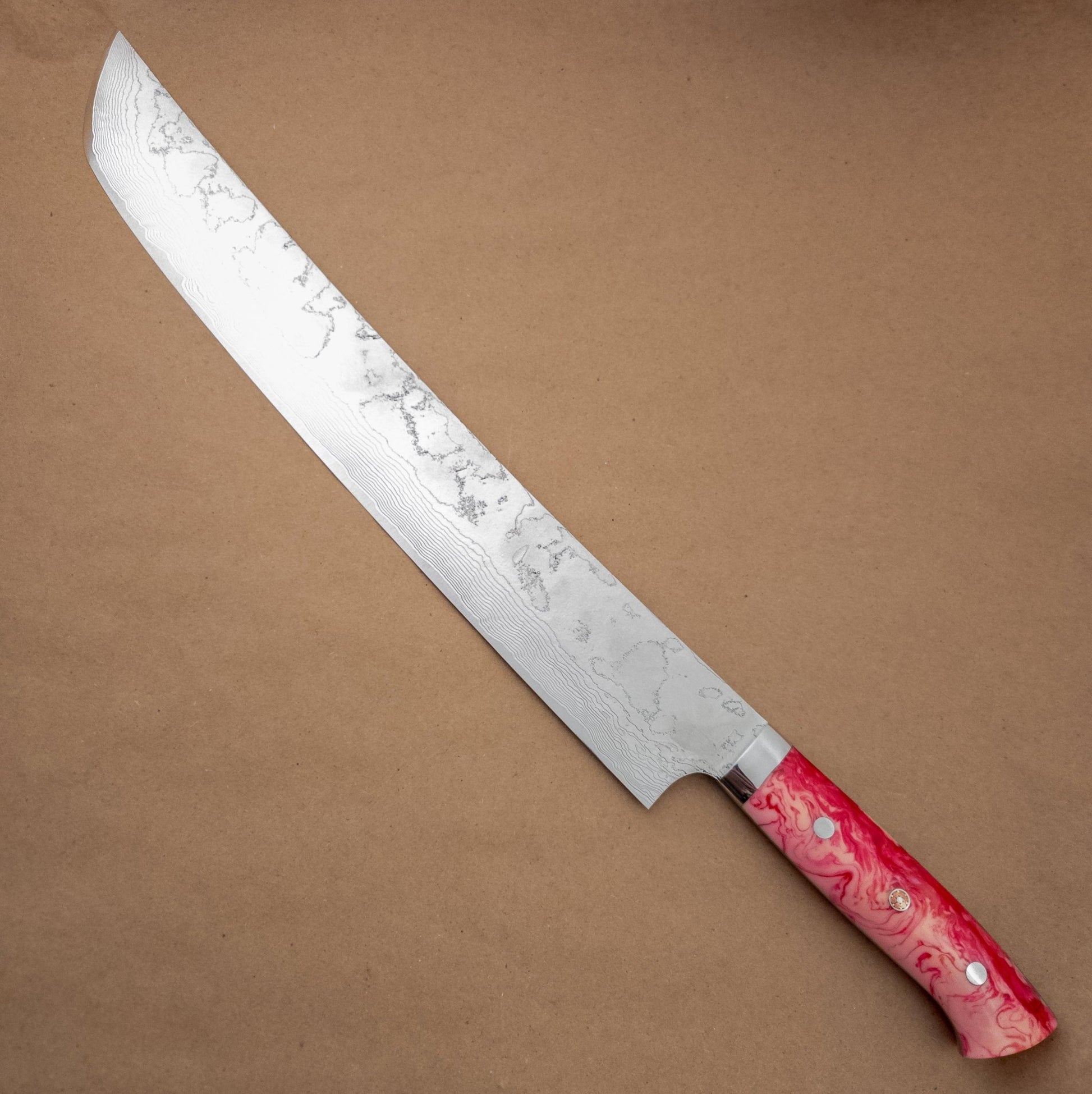 390mm Saji Damascus SG2 Sakimaru Yo Handle left side - District Cutlery