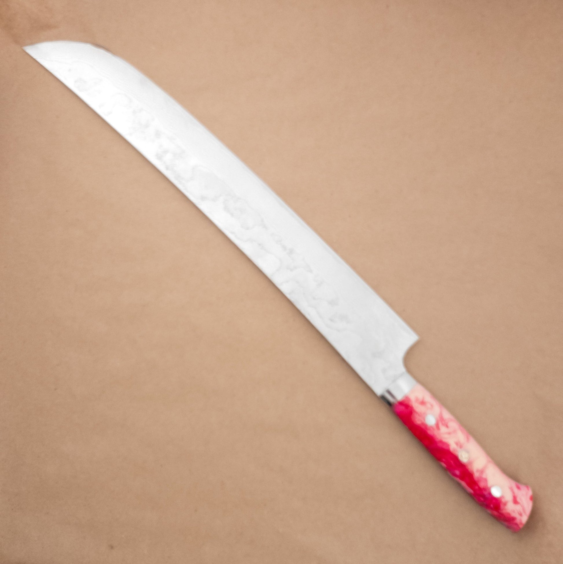 390mm Saji Damascus SG2 Sakimaru Yo Handle right side- District Cutlery