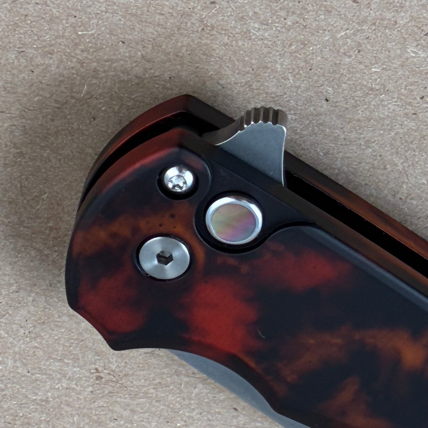 PRO-TECH Malibu "Del Fuego" Magnacut Reverse Tanto 5401-DF