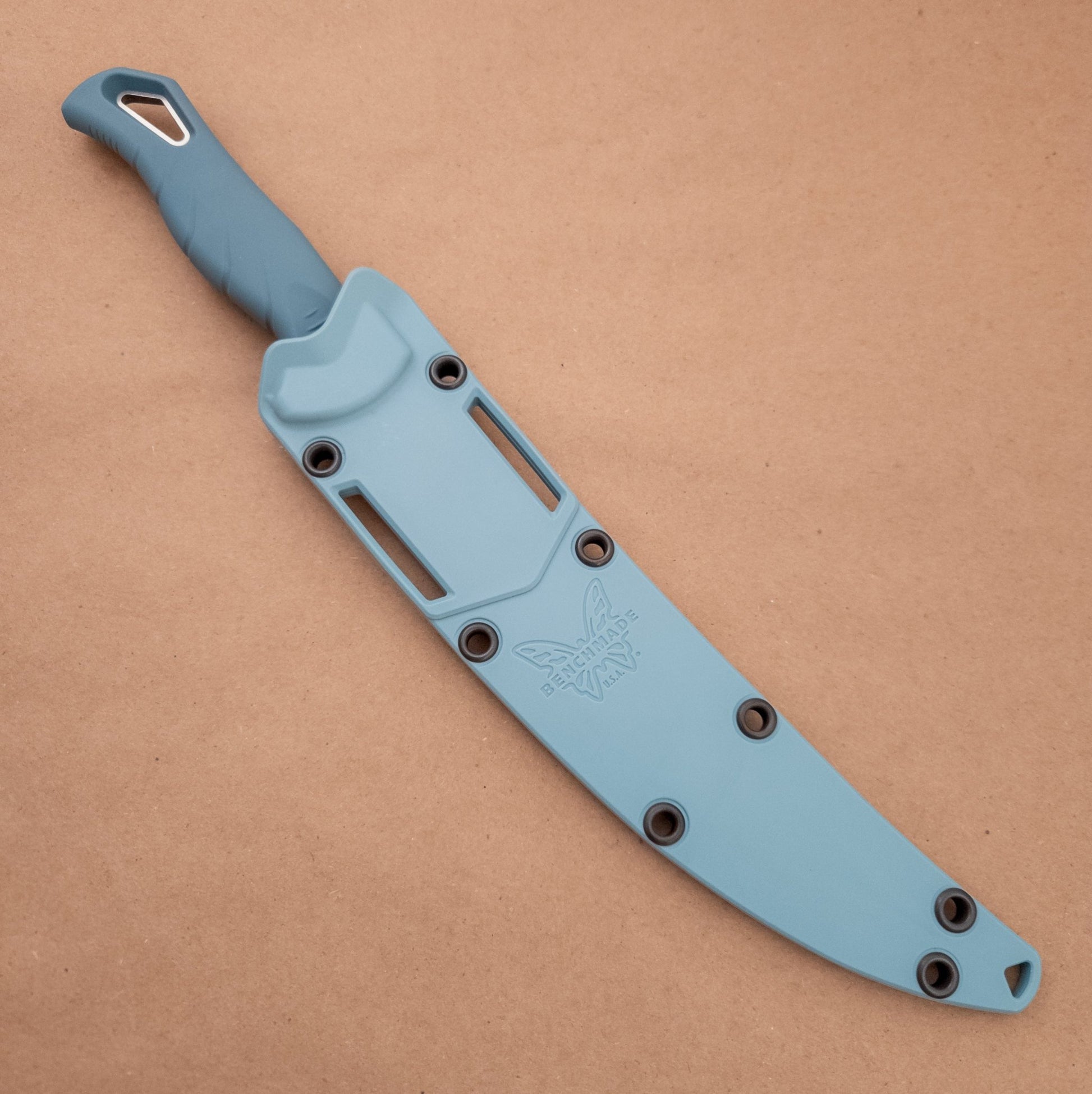 7" Benchmade Fishcrafter Filet Knife 18010 sheath front - District Cutlery