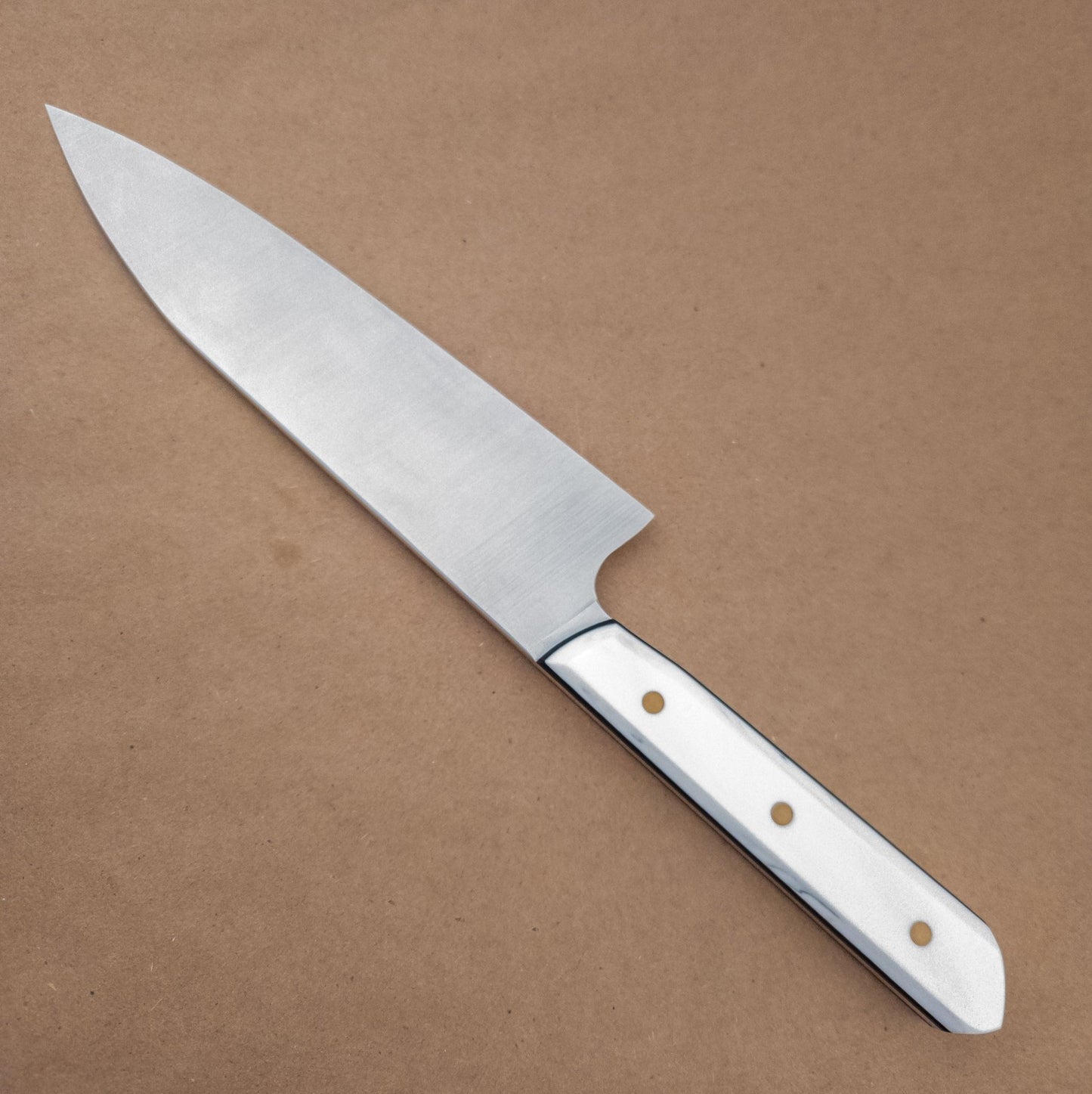 7.25" Acre Forge Macrum RWL45 Chef Corian Yo Handle right side - District Cutlery