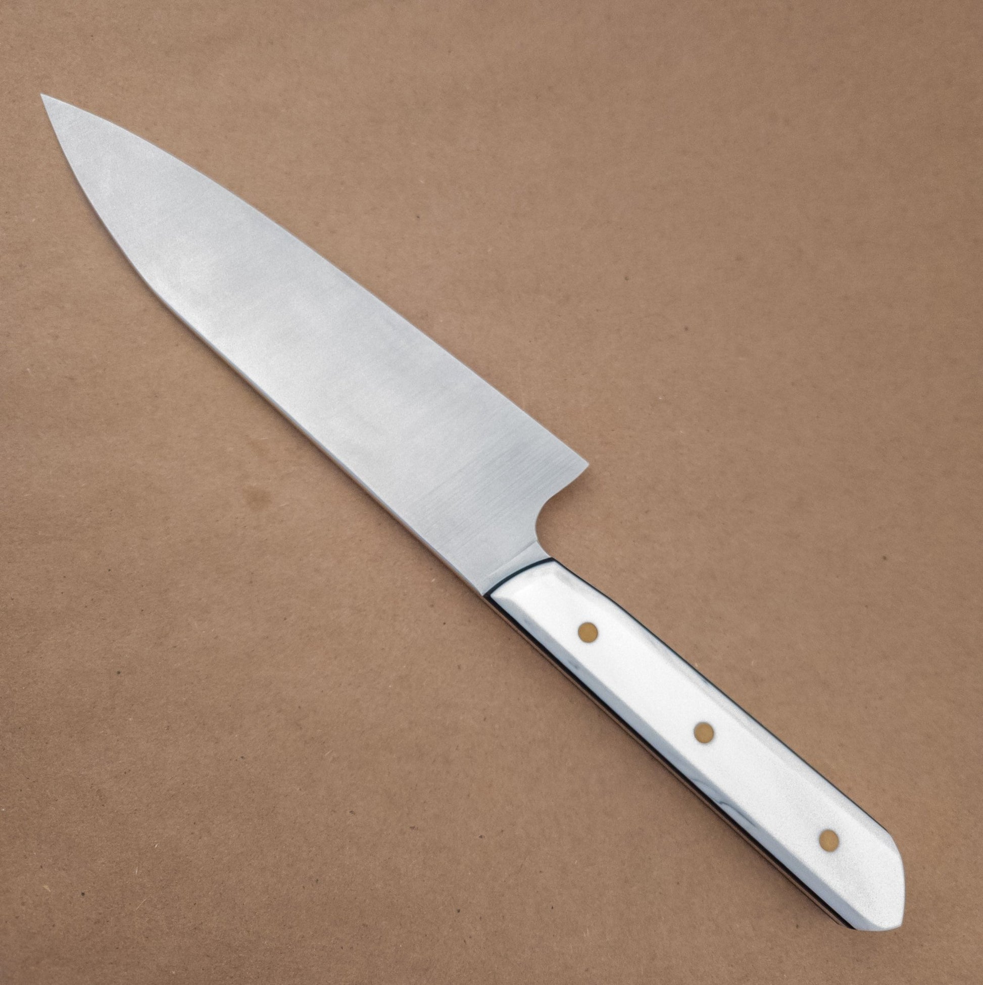 7.25" Acre Forge Macrum RWL45 Chef Corian Yo Handle right side - District Cutlery