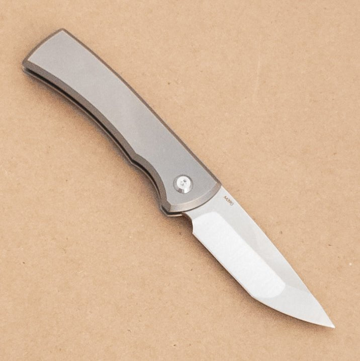 Chaves Redencion M390 Stonewash Slipjoint - right side - District Cutlery