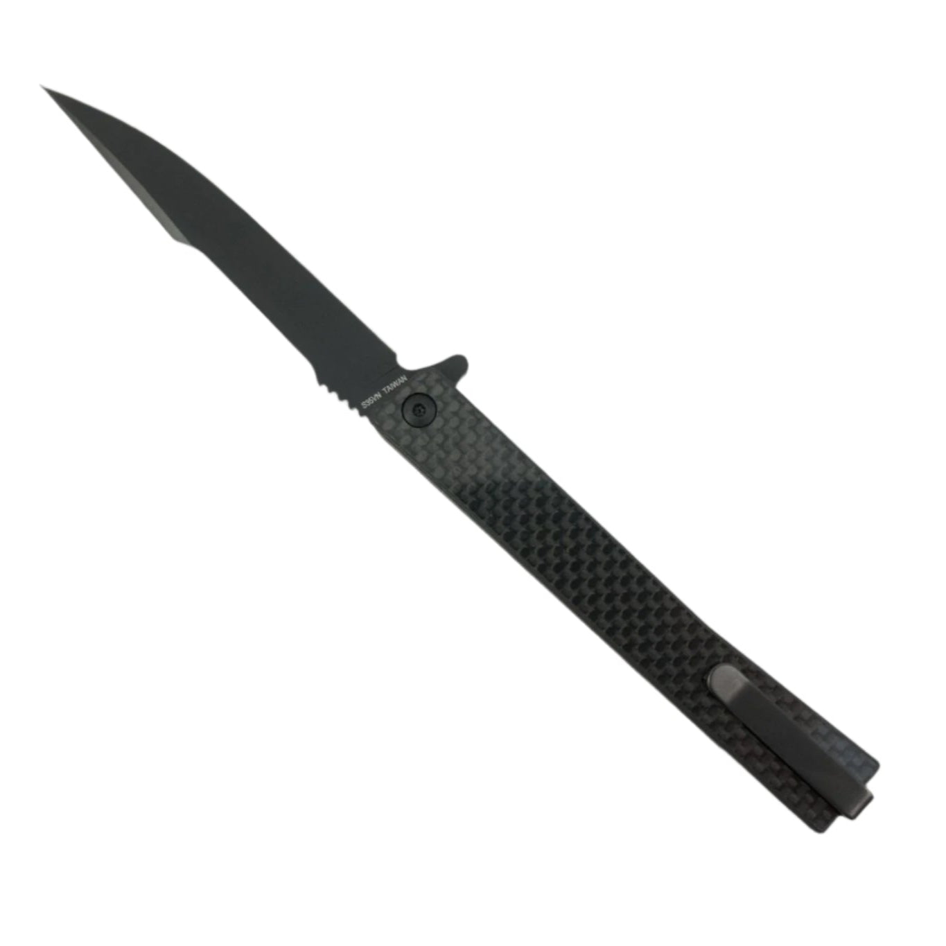 Ocaso Solstice Carbon Fiber Flipper Black PVD - District Cutlery