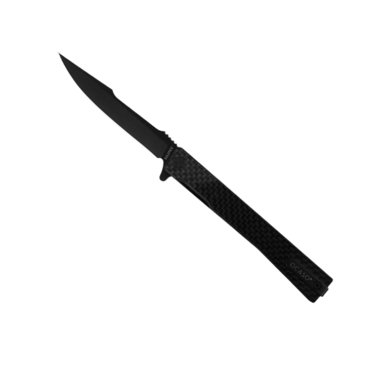 Ocaso Solstice Carbon Fiber Flipper Black PVD - District Cutlery