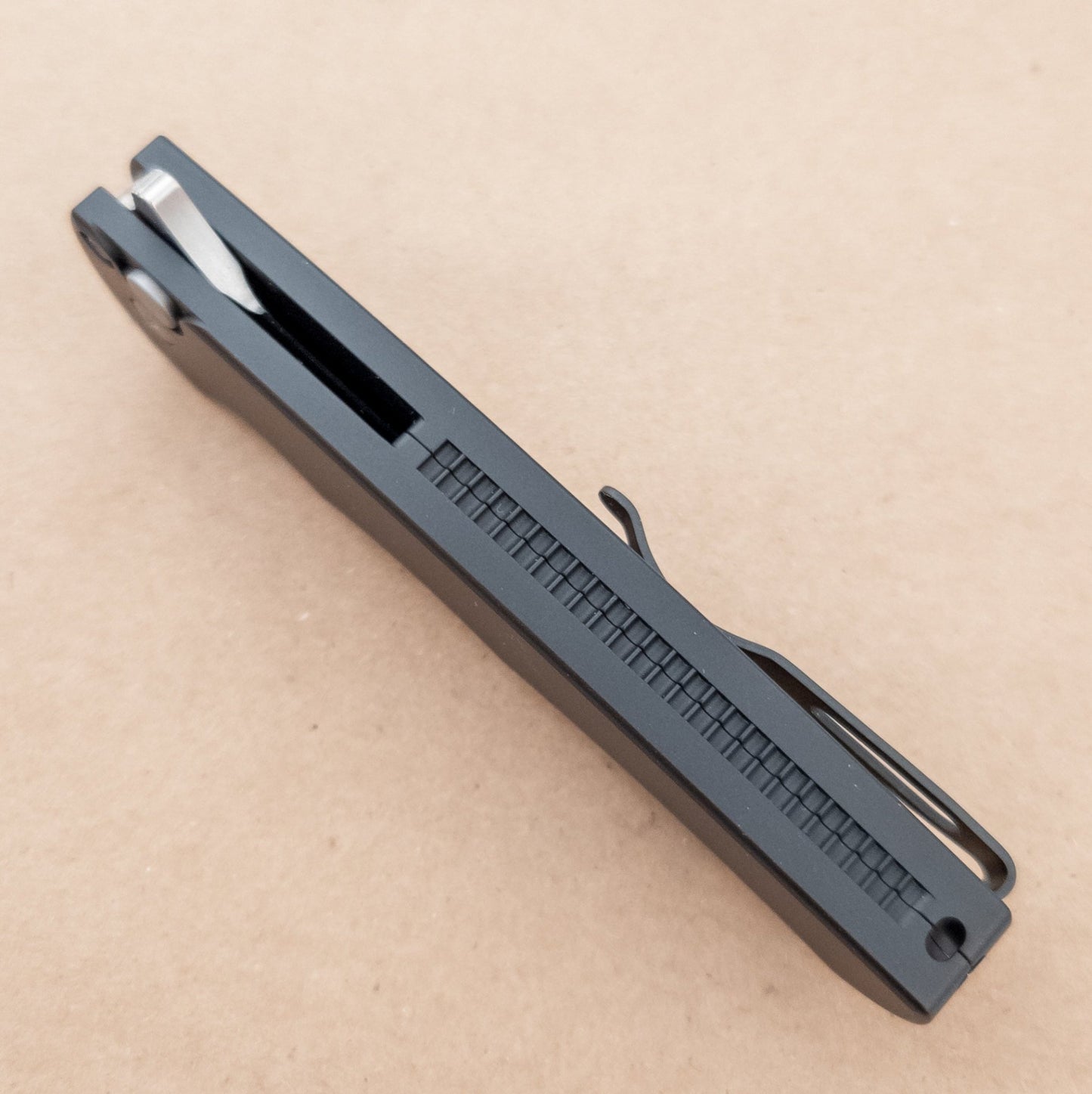 PRO - TECH Malibu Magnacut Reverse Tanto Black 5401 bottom - District Cutlery