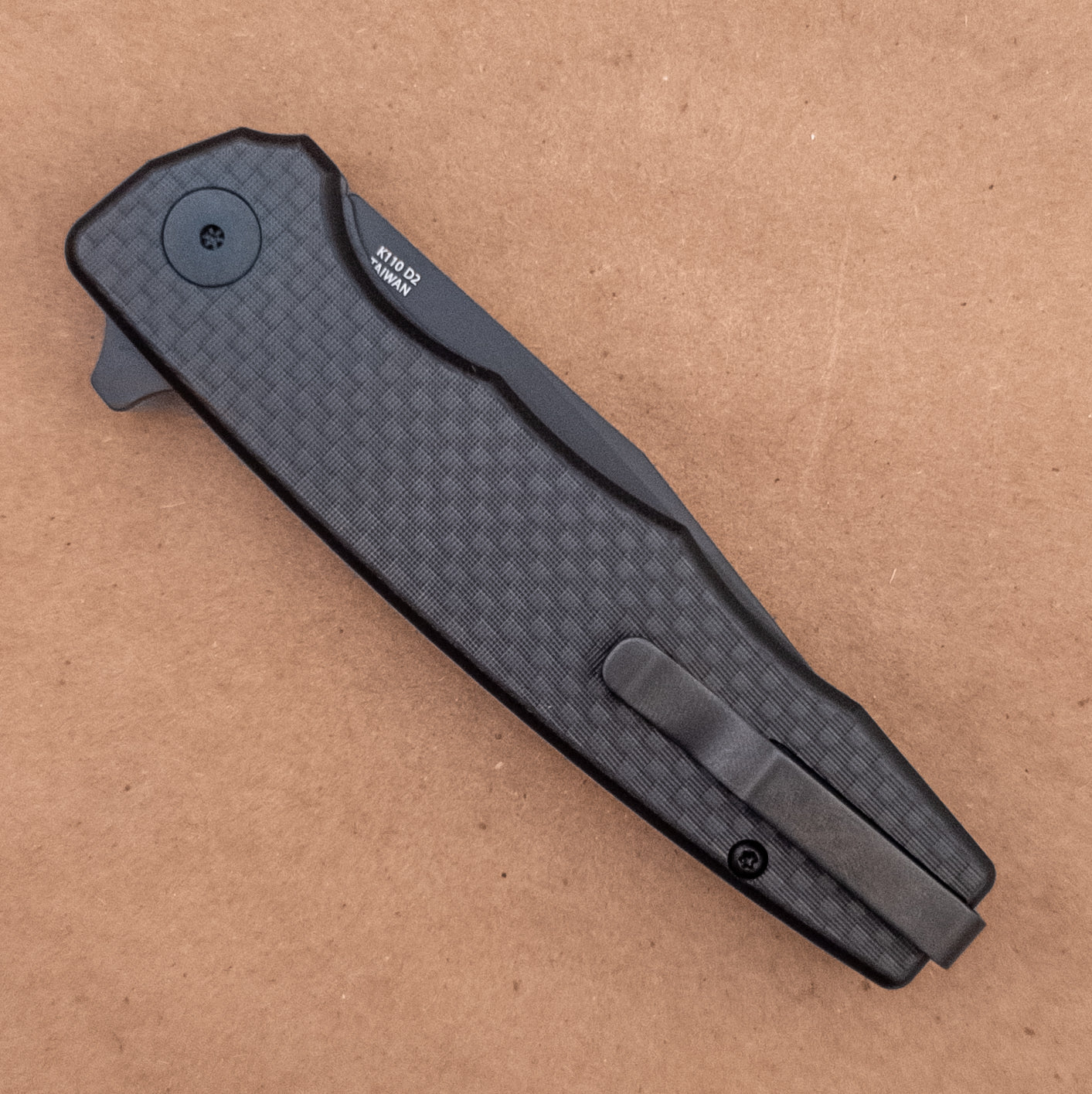 3.5" Ocaso Strategy D2 Carbon Fiber G10 Flipper