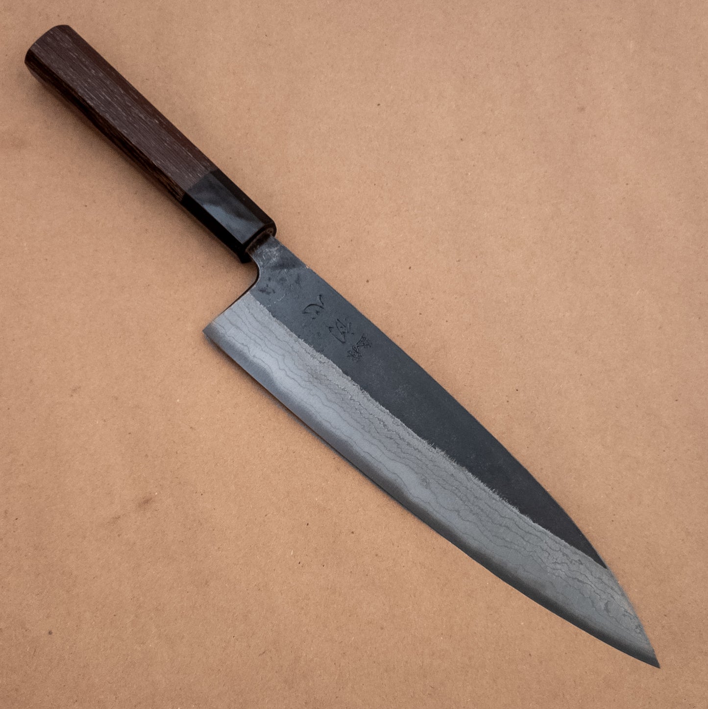 210mm Hatsukokoro Kumokage Damascus Aogami Wa Gyuto