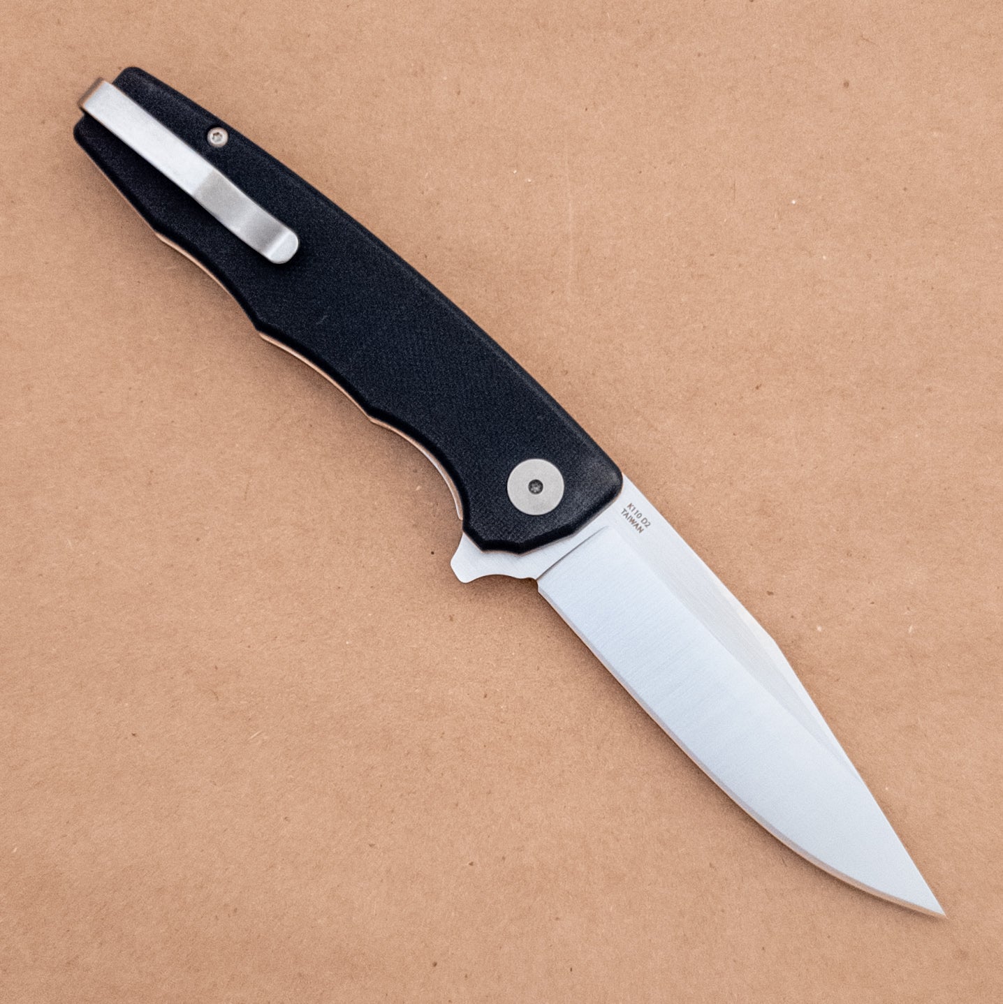 3.5" Ocaso Strategy D2 Black G10 Satin Flipper