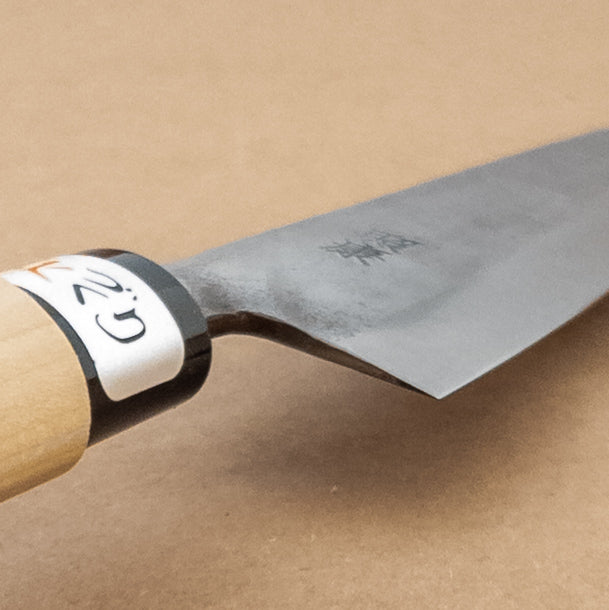 150mm Teruyasu Fujiwara Shirogami Petty Utility Wa Handle with Swanson Signature Regrind