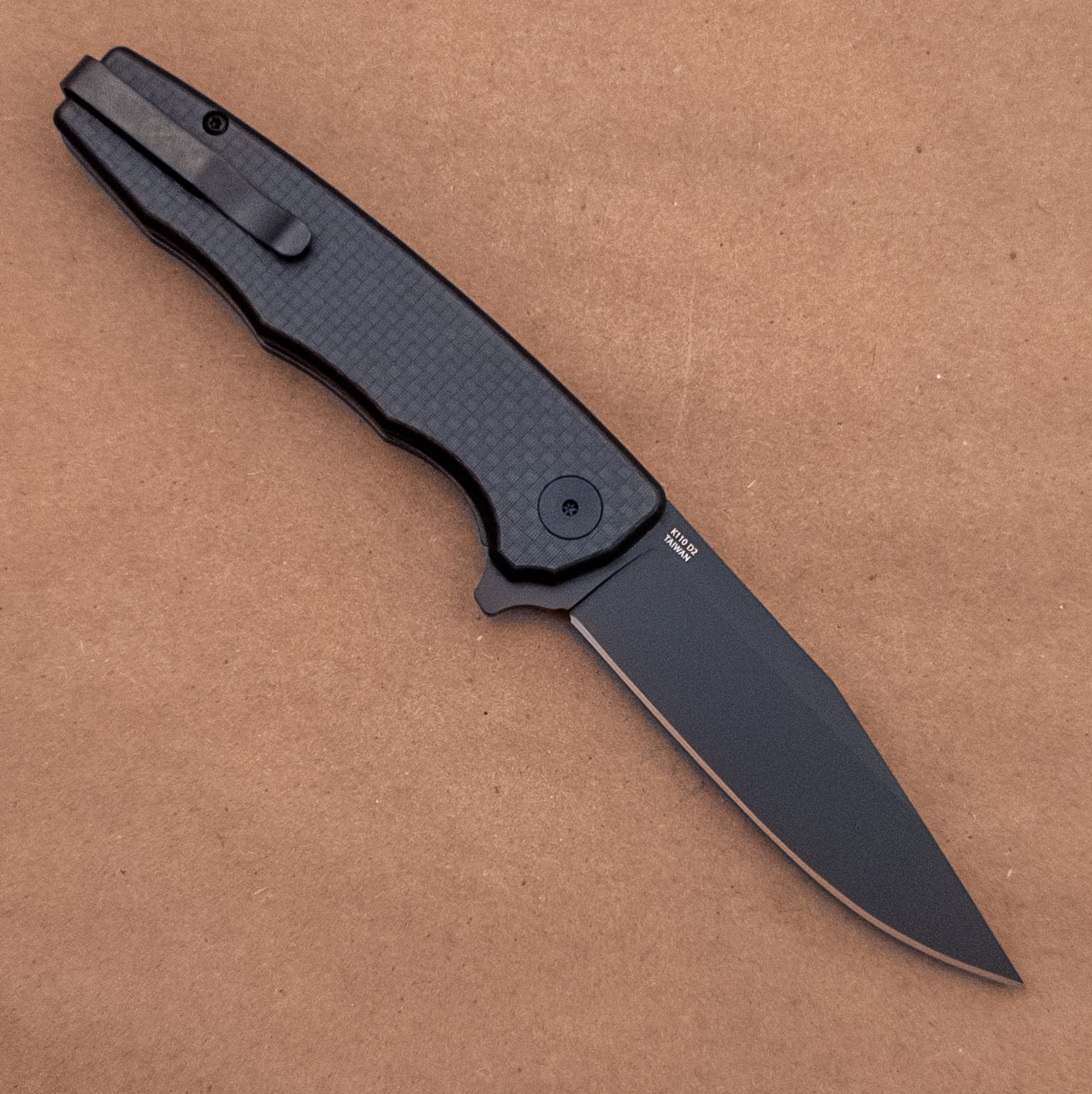 3.5" Ocaso Strategy D2 Carbon Fiber G10 Flipper