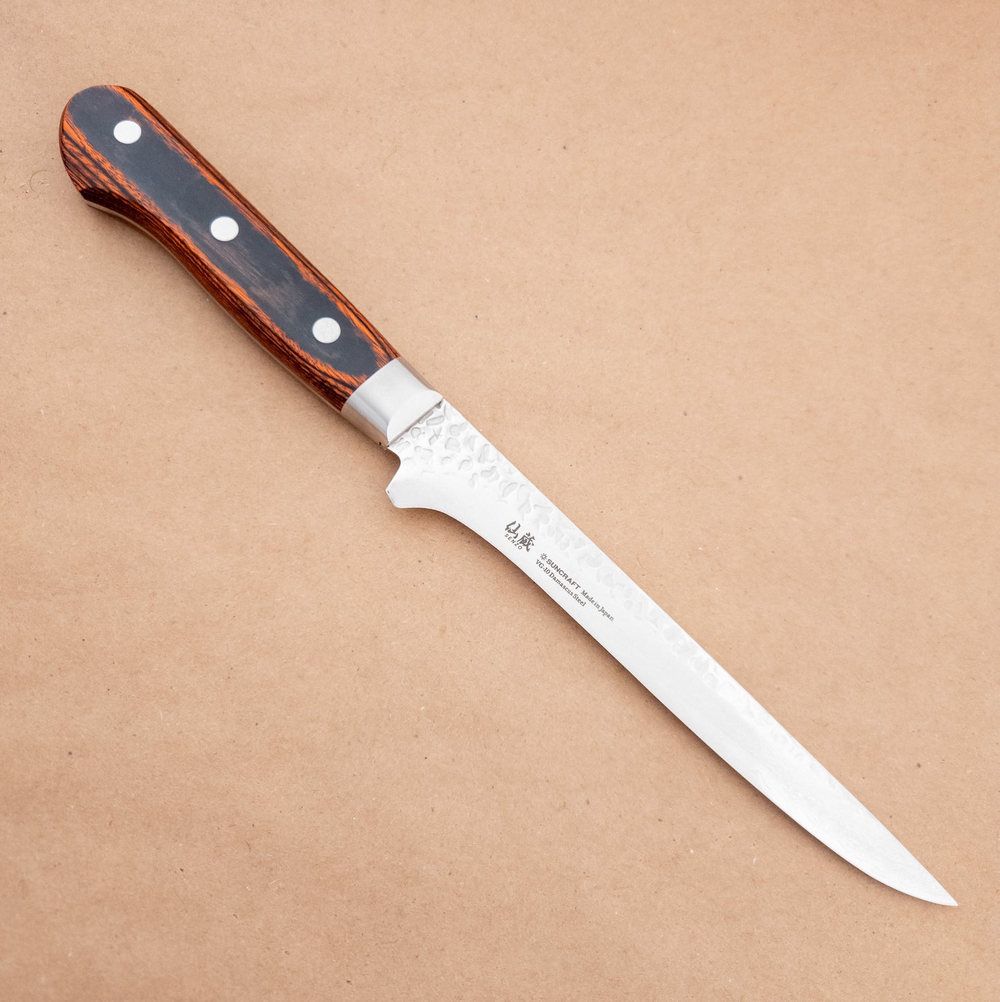 165mm SUNCRAFT SENZO Universal VG10 Damascus Boning Yo Handle