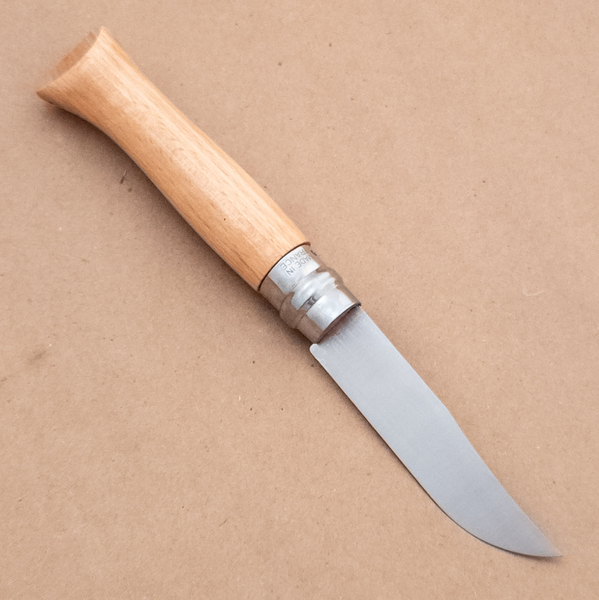 Opinel No.09 Beech Wood Stainless Steel Folding Knife