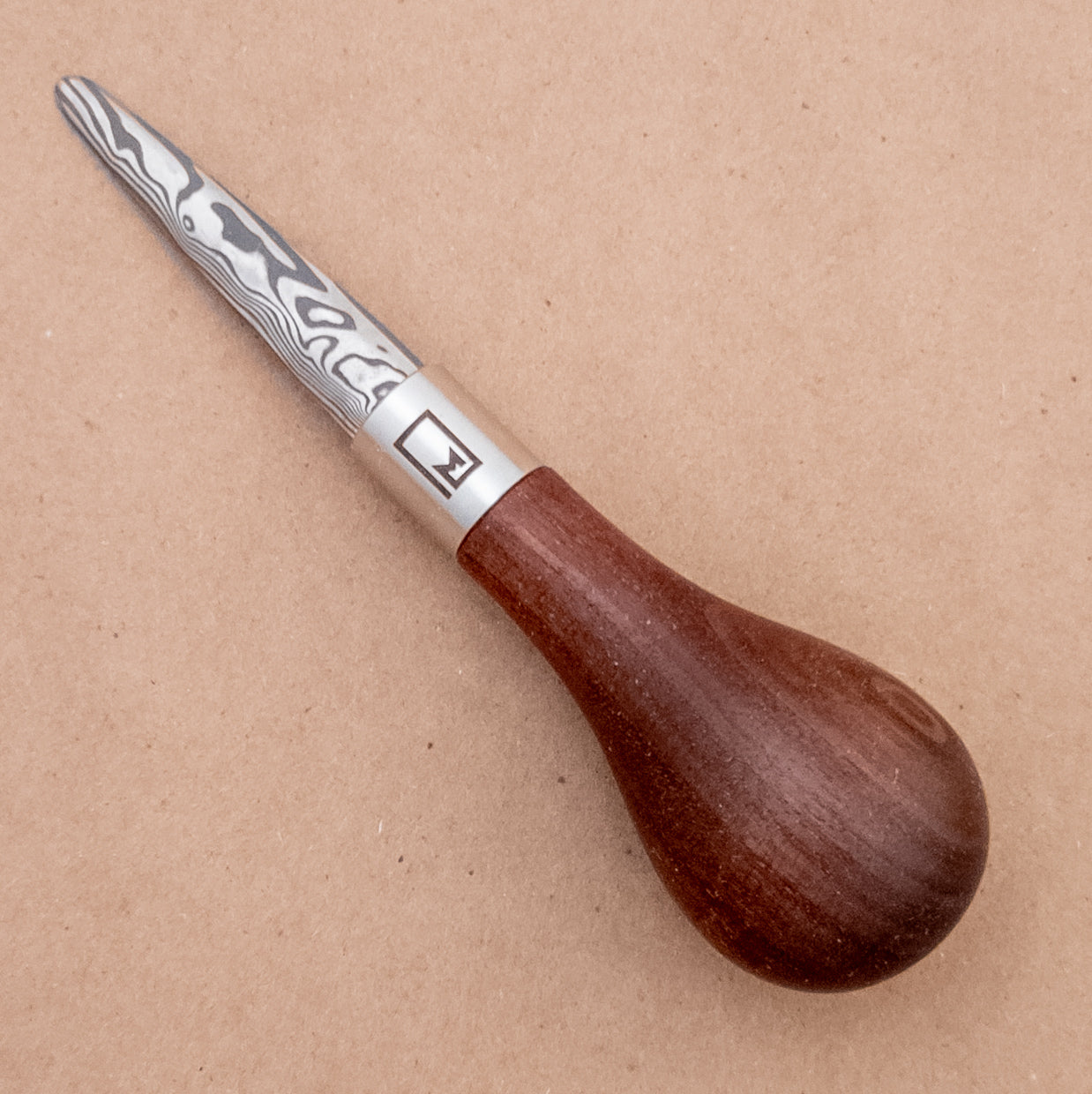 Monolith Knives Damascus Oyster Shucker Walnut